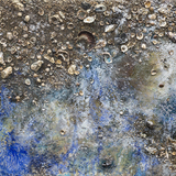 Victoria Kovalenchikova, “The Earth-XIV”, 2019. Mixed media, oil on canvas, 110x150 cm, 39”x47”